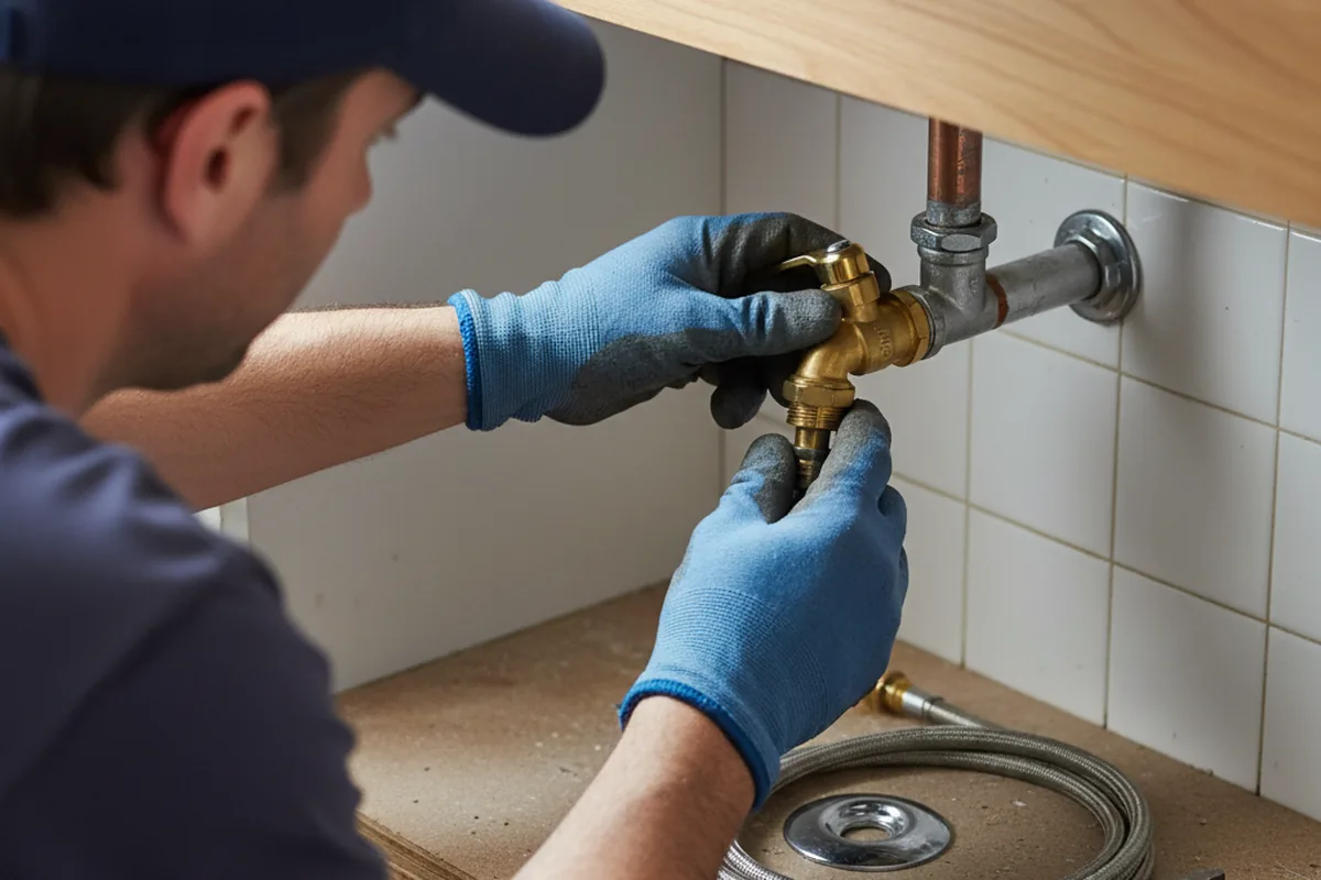 Shutoff valve and fitting work during Repiping in Hollister